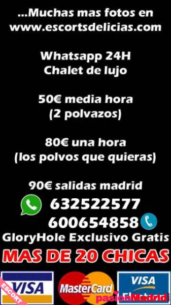 Escortsdelicias.com  50€ 30 MIN 24 HORAS CHALET GLORYHOLE - 2